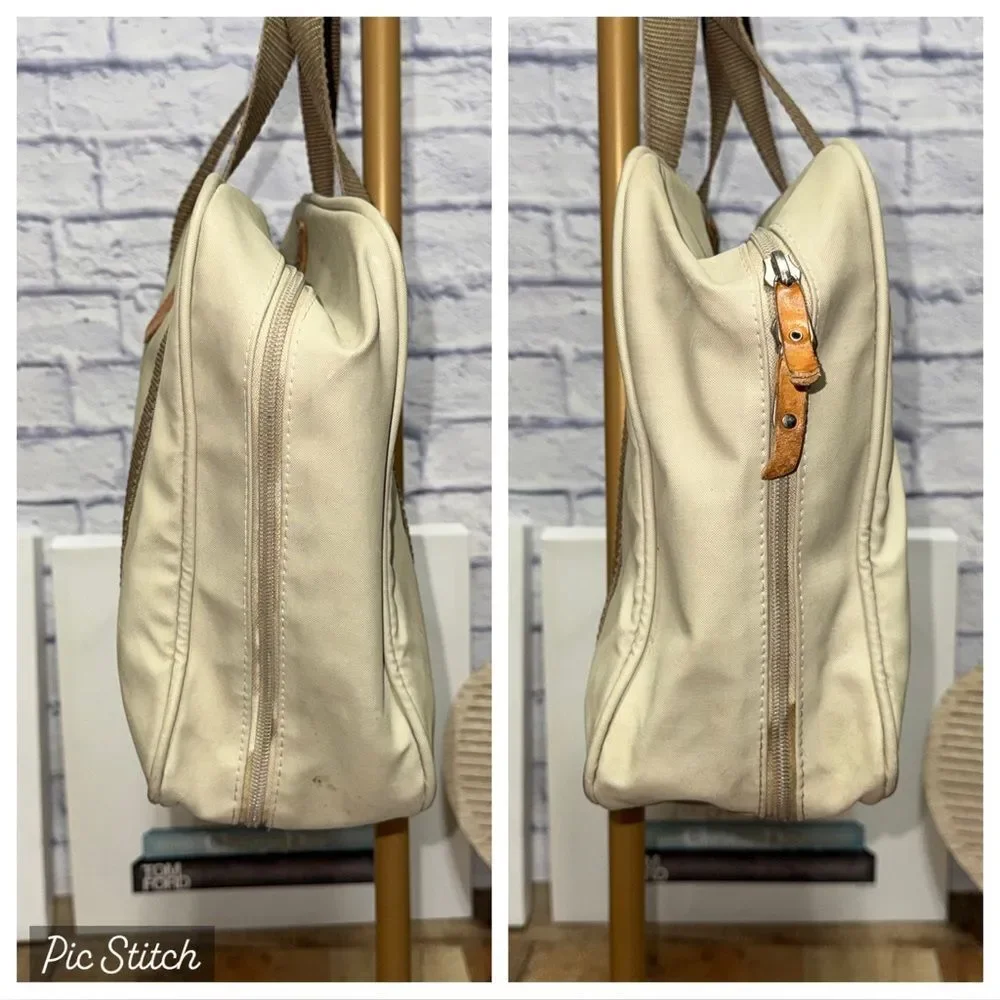 Jon Hart Messenger Laptop Briefcase Bag Tan With Handles Large bag